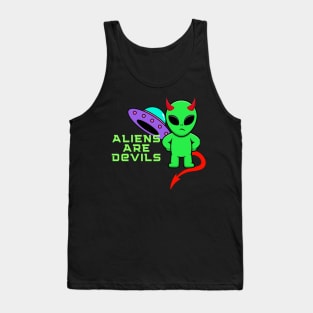 aliens are devils Tank Top